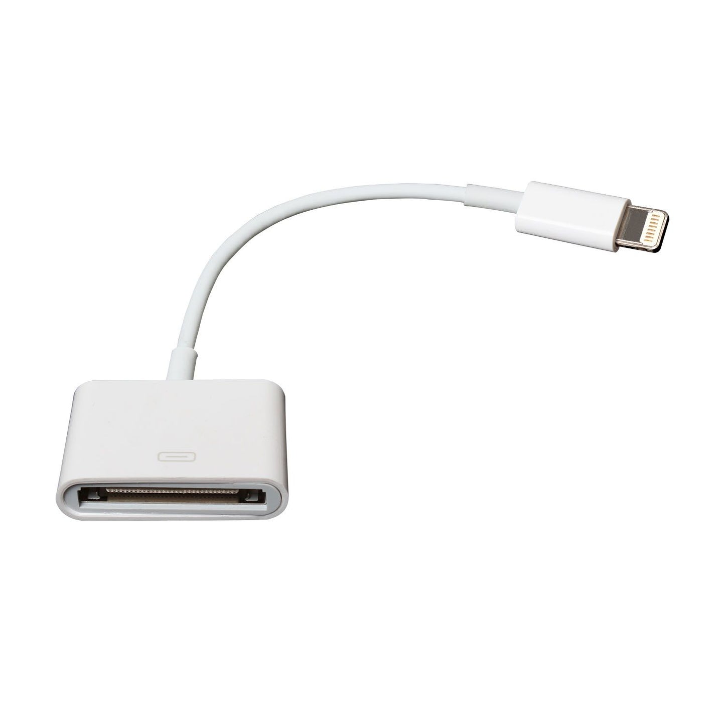Lightning to 30-pin adapter cable for connecting Apple devices with a Lightning connector to older 30-pin accessories.