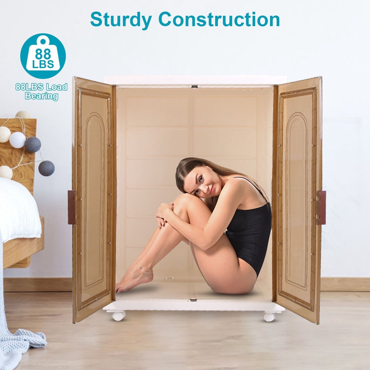 Well-designed portable sauna with sturdy construction, featuring dual doors, and a weight capacity of 88 lbs, ideal for home relaxation and wellness.